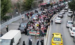 İstanbul'da çocuklar Gazze için yürüdü