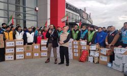 Ankara Filistin Dostları Platformu'ndan BM önünde "gıda paketli" protesto