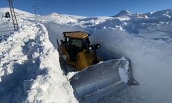 Şırnak'ta kar 3 metreyi aştı