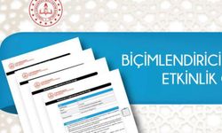 Biçimlendirici değerlendirmeye yönelik örnekler yayımlandı