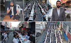 Cami imamının çalışmaları sonuç verdi: Sanayide kalabalık iftar sofrası kuruldu