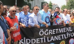 Ümraniye’de eğitimciye uygulanan şiddet protesto edildi