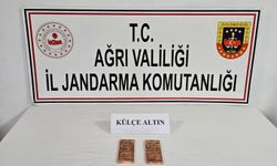 Ağrı'da bir kişi 2 kilogram altınla yakalandı