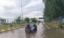 Ağrı'nın Patnos ilçesinde sel yaşandı