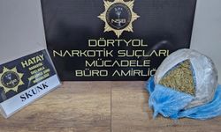 Hatay'da 1 kilo 900 gram skunk ele geçirildi 